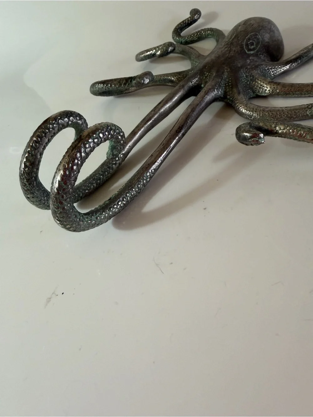Original Anthropologie Octopus Wall Hook in heavy metal made in India from 2012